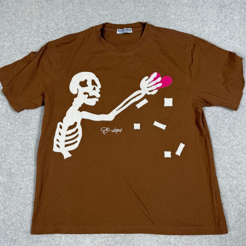 Aelfric Eden Mens Size L Skull Print Graphic T-Shirt
